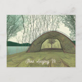 穏やかで穏やかなキャンプ場 | ことわざhi ポストカード (正面)