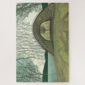 穏やかで穏やかなキャンプ場 ジグソーパズル (縦)