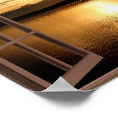 穏やかで穏やかな海 ポスター (角)