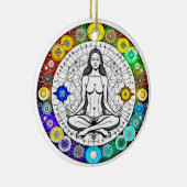 穏やかで穏やかな静謐な瞑想 セラミックオーナメント (右)