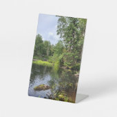 穏やかで穏やかな 台座サイン (正面)