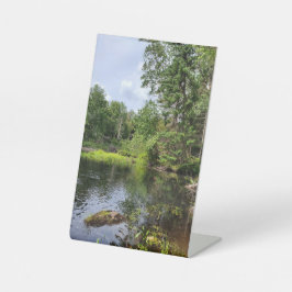 穏やかで穏やかな 台座サイン