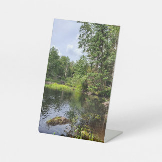 穏やかで穏やかな 台座サイン