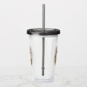 穏やかで美しい納屋フクロウ アクリルタンブラー (右)