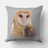 穏やかで美しい納屋フクロウ クッション (正面)