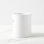 穏やかで能力のある先生 名前入り コーヒーマグカップ (中央)