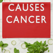 穏やかで赤いTeatowelを保つこと キッチンタオル (折り畳み)