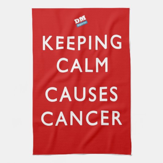 穏やかで赤いTeatowelを保つこと キッチンタオル (縦)