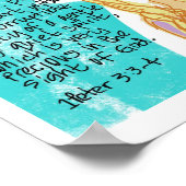 穏やかで静かな精神 – クリスチャン聖なる書物、 経典ポスト ポスター (角)