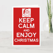 穏やかで、楽しむなクリスマスカードを保って下さい シーズンカード (正面)