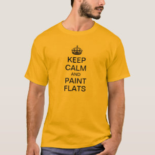 穏やかなおよびペンキの平たい箱保って下さい Tシャツ
