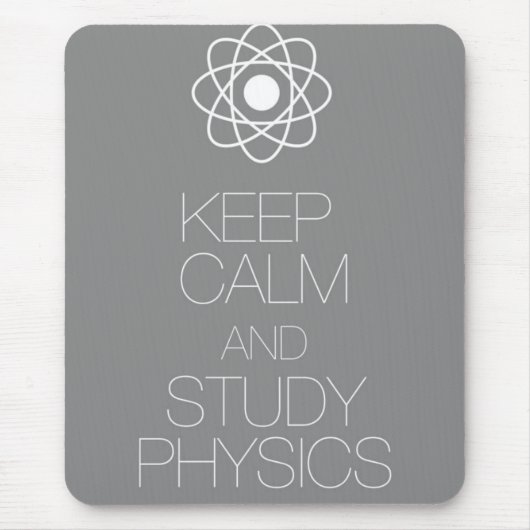 穏やかなおよび勉強の物理学保って下さい マウスパッド (正面)