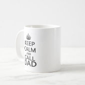 穏やかなおよび呼出しパパ保って下さい コーヒーマグカップ (正面左)