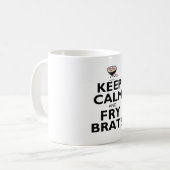 穏やかなおよび揚げ物のがきのコーヒー・マグ保って下さい コーヒーマグカップ (正面左)