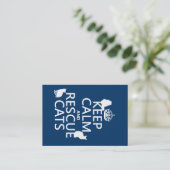 穏やかなおよび救助猫は保って下さい(あらゆる色で) 名刺 (スタンド正面)