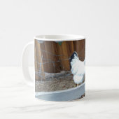 穏やかなおよび昇給の鶏のマグ保って下さい コーヒーマグカップ (正面左)