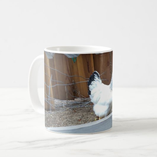 穏やかなおよび昇給の鶏保って下さい コーヒーマグカップ (正面左)