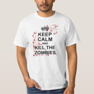 穏やかなおよび殺害のゾンビのティー保って下さい Tシャツ