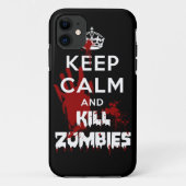穏やかなおよび殺害のゾンビのiPhone 5の黒い箱保って下さい Case-Mate iPhoneケース (裏面)