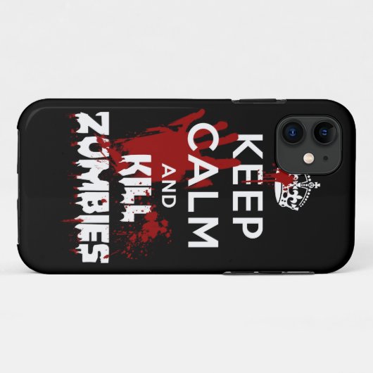 穏やかなおよび殺害のゾンビのiPhone 5の黒い箱保って下さい Case-Mate iPhoneケース (裏面(横))