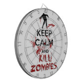 穏やかなおよび殺害のゾンビ保って下さい ダーツボード (正面左)