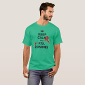 穏やかなおよび殺害のゾンビ保って下さい Tシャツ (正面フル)