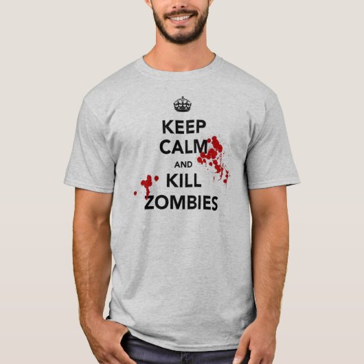 穏やかなおよび殺害のゾンビ保って下さい Tシャツ (正面)