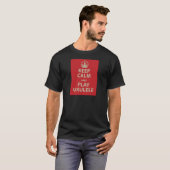 穏やかなおよび演劇のウクレレ保って下さい Tシャツ (正面フル)