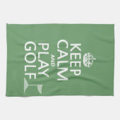 穏やかなおよび演劇のゴルフ-すべての色保って下さい キッチンタオル (横)