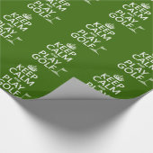 穏やかなおよび演劇のゴルフ-すべての色保って下さい ラッピングペーパー (角)