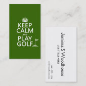 穏やかなおよび演劇のゴルフ-すべての色保って下さい 名刺 (正面/裏面)