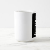 穏やかなおよび演劇のサッカーのマグ保って下さい コーヒーマグカップ (中央)