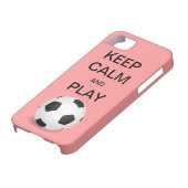 穏やかなおよび演劇のサッカーの穹窖のiPhone 5の場合保って下さい Case-Mate iPhoneケース (下部)