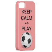 穏やかなおよび演劇のサッカーの穹窖のiPhone 5の場合保って下さい Case-Mate iPhoneケース (裏面/右)