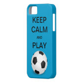 穏やかなおよび演劇のサッカーの穹窖のiPhone 5の場合保って下さい Case-Mate iPhoneケース (裏面左)