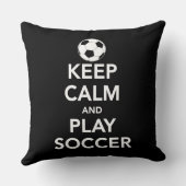 穏やかなおよび演劇のサッカーの装飾用クッション保って下さい クッション (裏面)