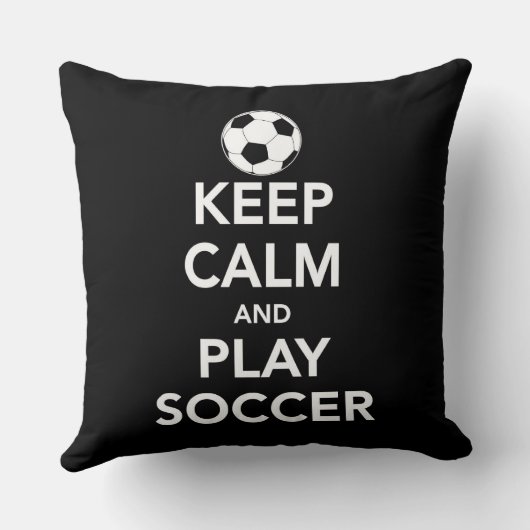 穏やかなおよび演劇のサッカーの装飾用クッション保って下さい クッション (裏面)