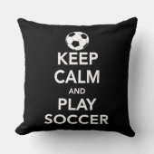 穏やかなおよび演劇のサッカーの装飾用クッション保って下さい クッション (正面)