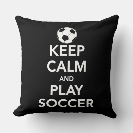 穏やかなおよび演劇のサッカーの装飾用クッション保って下さい クッション (正面)