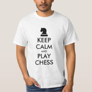 穏やかなおよび演劇のチェスのTシャツ保って下さい Tシャツ