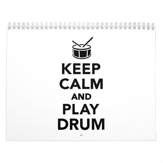 穏やかなおよび演劇のドラム保って下さい カレンダー (カバー)