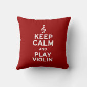 穏やかなおよび演劇のバイオリン保って下さい クッション (裏面)