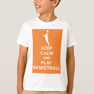 穏やかなおよび演劇のバスケットボール保って下さい! Tシャツ