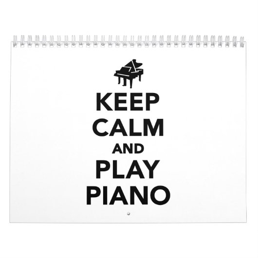 穏やかなおよび演劇のピアノ保って下さい カレンダー (カバー)