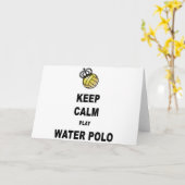 穏やかなおよび演劇の水球プロダクト保って下さい カード (黄色い花)