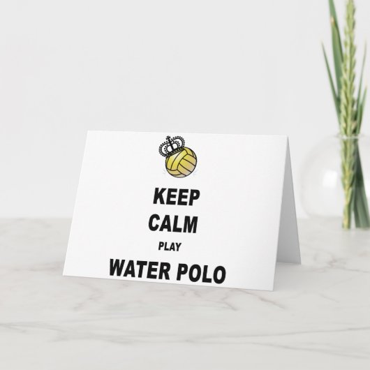 穏やかなおよび演劇の水球プロダクト保って下さい カード (正面)