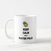 穏やかなおよび演劇の水球プロダクト保って下さい コーヒーマグカップ (左)