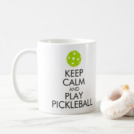 "穏やかなおよび演劇PICKLEBALL"のコーヒー・マグ保って下さい コーヒーマグカップ
