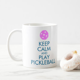 "穏やかなおよび演劇PICKLEBALL"のコーヒー・マグ保って下さい コーヒーマグカップ