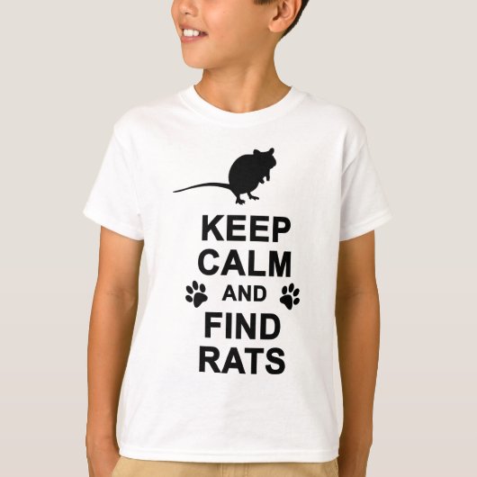 穏やかなおよび発見のラット保って下さい Tシャツ (正面)